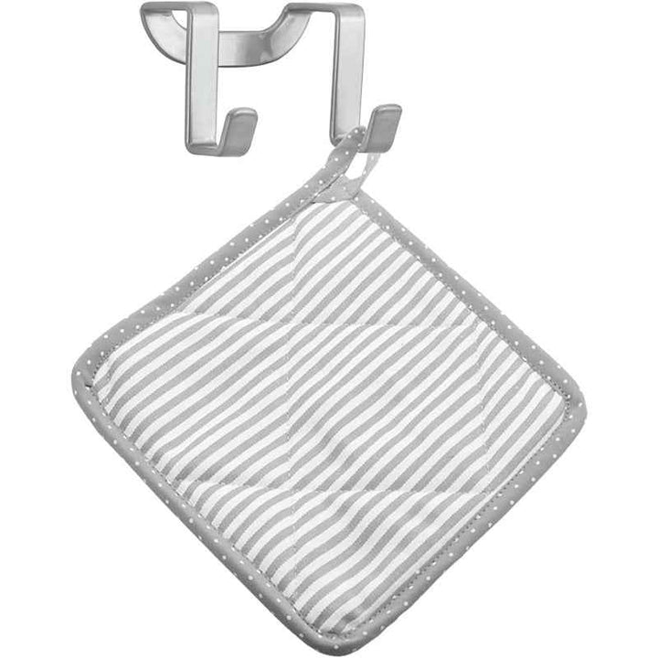 Metaltex Double Hook Galileo of Polytherm Metal, Silver - 1000607
