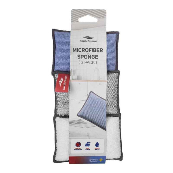 Nordic Microfiber Sponge Kit 3pcs Set - 1001199