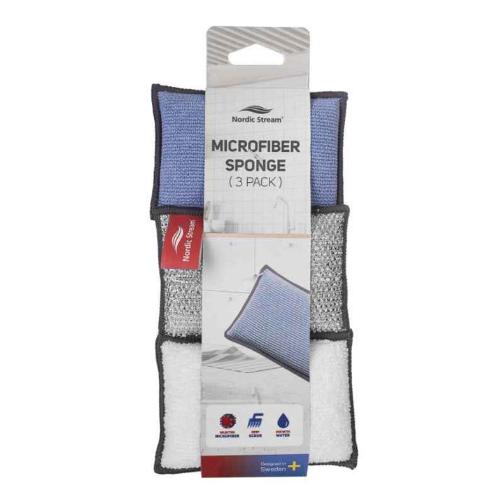 Nordic Microfiber Sponge Kit 3pcs Set - 1001199