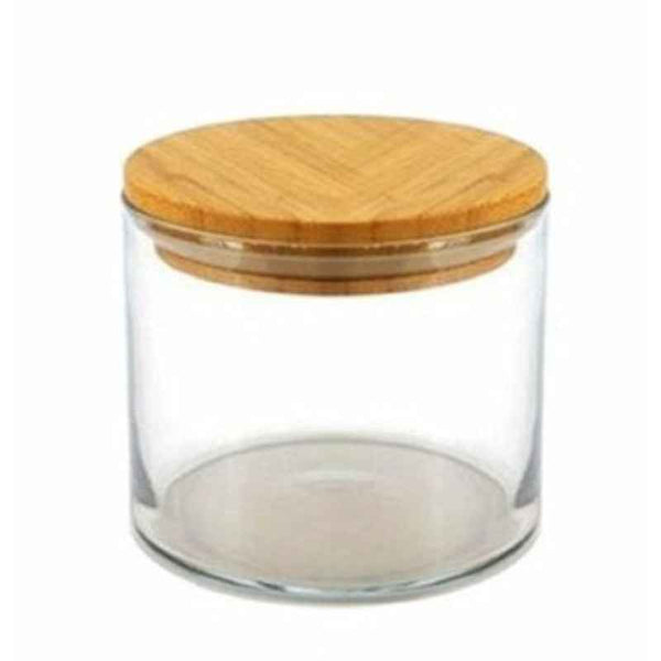 Storage Jar with Wooden Lid and Silicon Seal 700 CC - 1001434