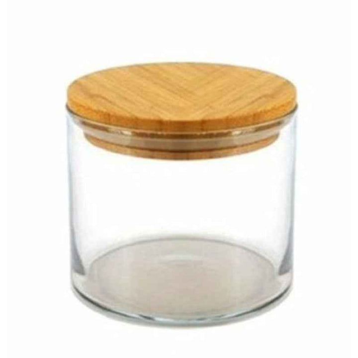 Storage Jar with Wooden Lid and Silicon Seal 700 CC - 1001434