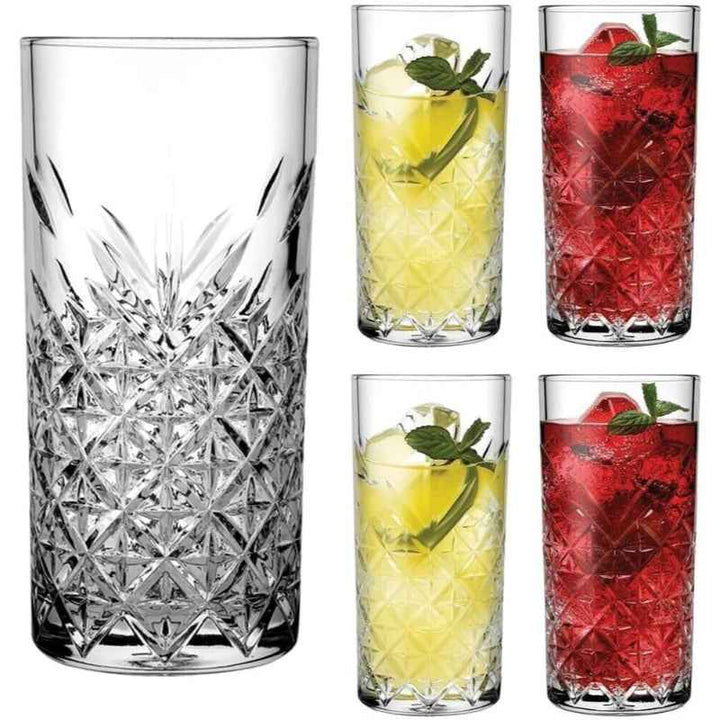 Pasabahce Timeless Long Tumbler Set of 4 450cc - 1001874