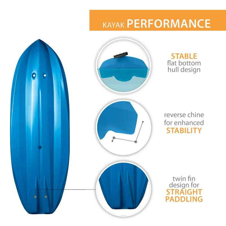 Lifetime 6ft Youth Kayak Wave 183cm - Blue 90825 - 1001920
