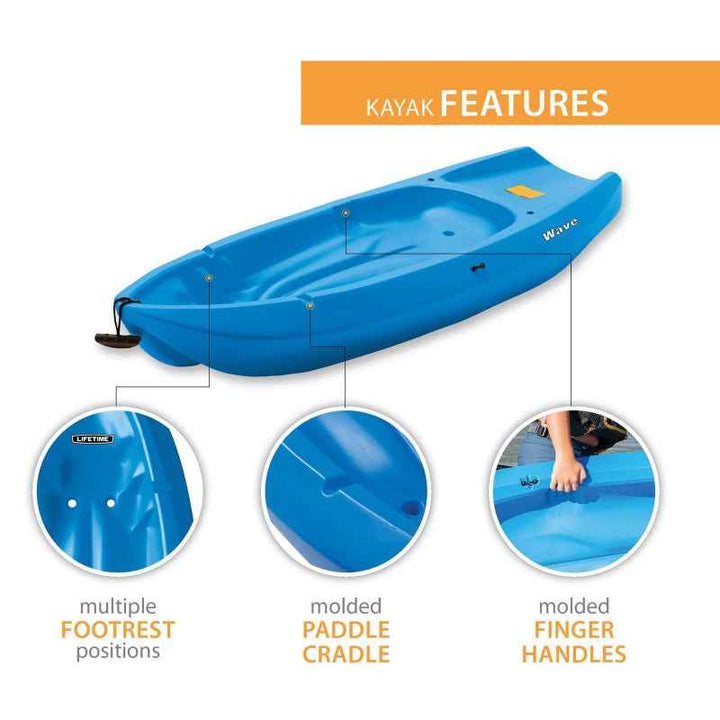Lifetime 6ft Youth Kayak Wave 183cm - Blue 90825 - 1001920