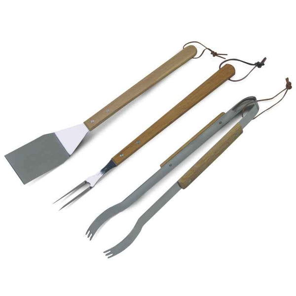 Deluxe Stainless Steel Hardwood Tool Set 3 pcs - 1002816