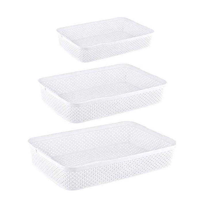 Hobbylife Diamond Organizer Basket White 3pcs Set - 1003005
