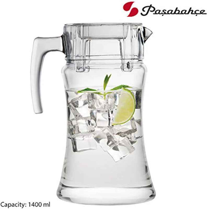 Pasabahce Azur Jug with Acrylic Lid 1400cc - 1003559