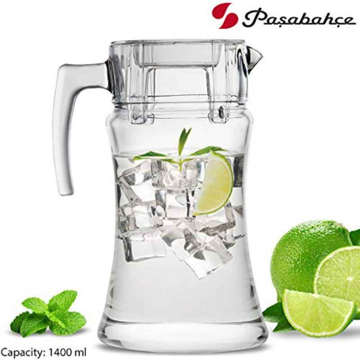 Pasabahce Azur Jug with Acrylic Lid 1400cc - 1003559