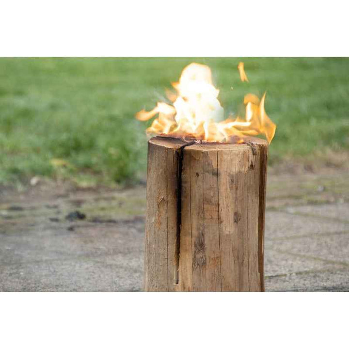 Wood Torch With Nature Wax Outdoor 15x18cm Viking Wood Torch +/- 60Min - 1003688