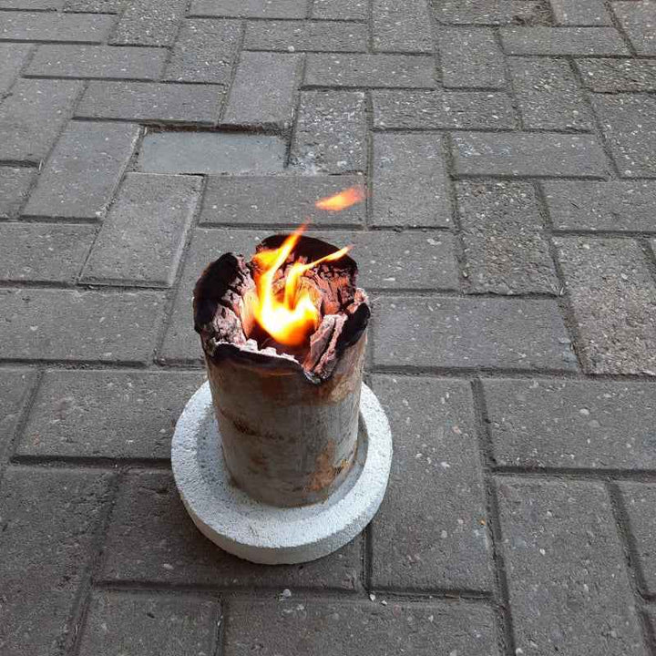 Wood Torch with Nature Wax Outdoor 18 x 18 cm Viking Wood Torch +/- 70Min - 1003689