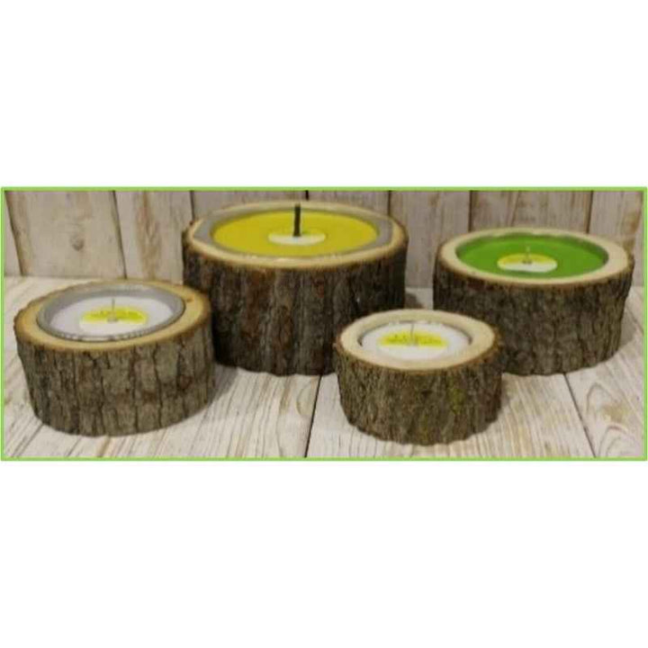 Citronella Classic Wood Holder W/ Tin Refill Outdoor 16x7.5cm 12Hrs - 1003699