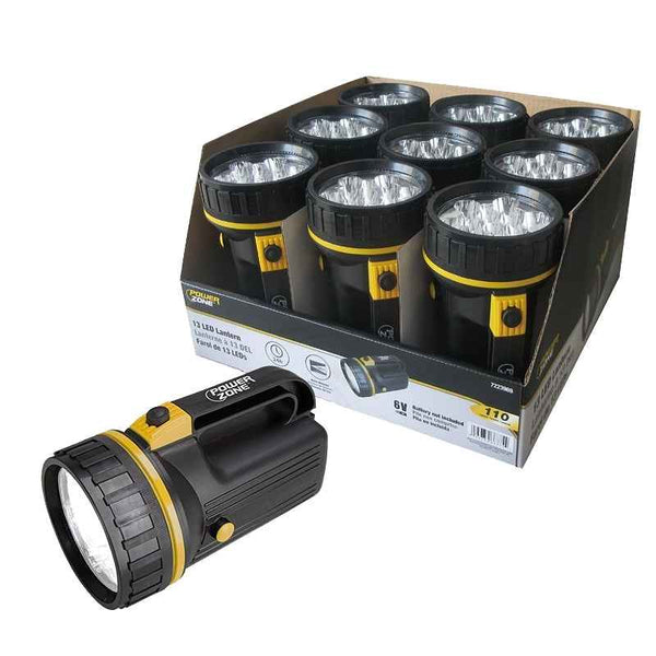 PowerZone LFL213-4D 13 LED Lantern, 6 V Battery, LED Lamp, Plastic - 1003850