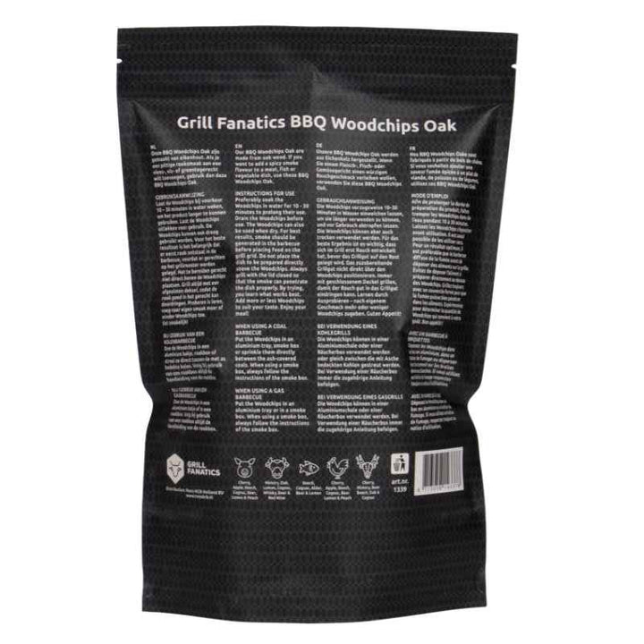 Grill Fanatics BBQ Woodchips Oak 500grm 1339 - 1003950