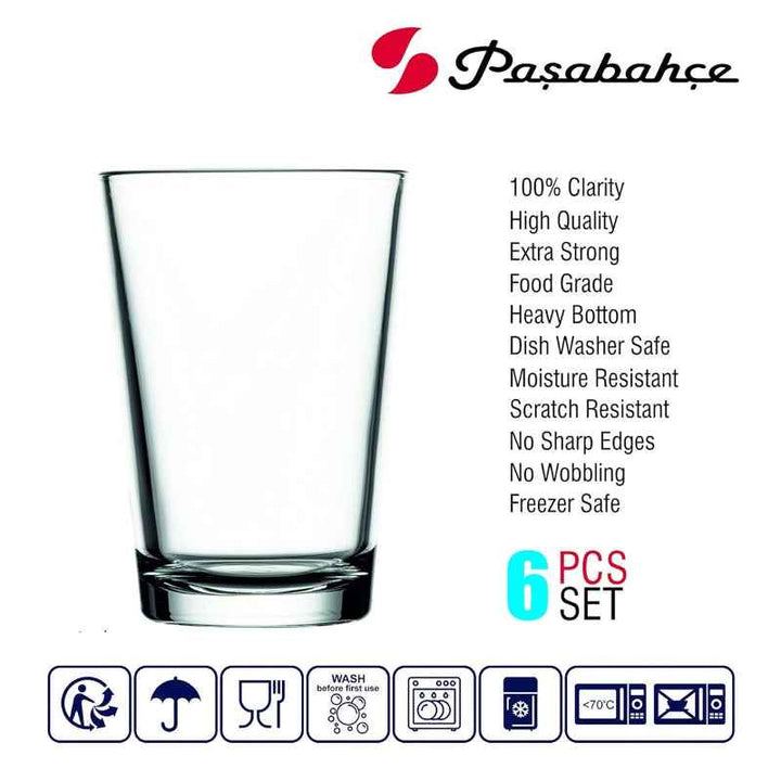 Pasabahce Alanya Water/Juice Glass Tumbler 200 ml 6pcs Set - 1004061
