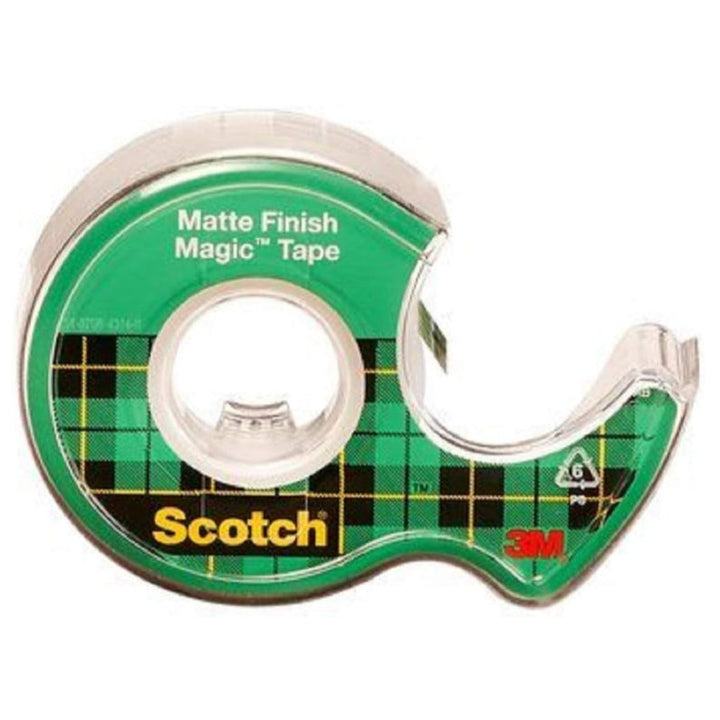 3M Scotch Magic Tape 3 Rolls on Handheld Dispenser 105 - Salman Stores