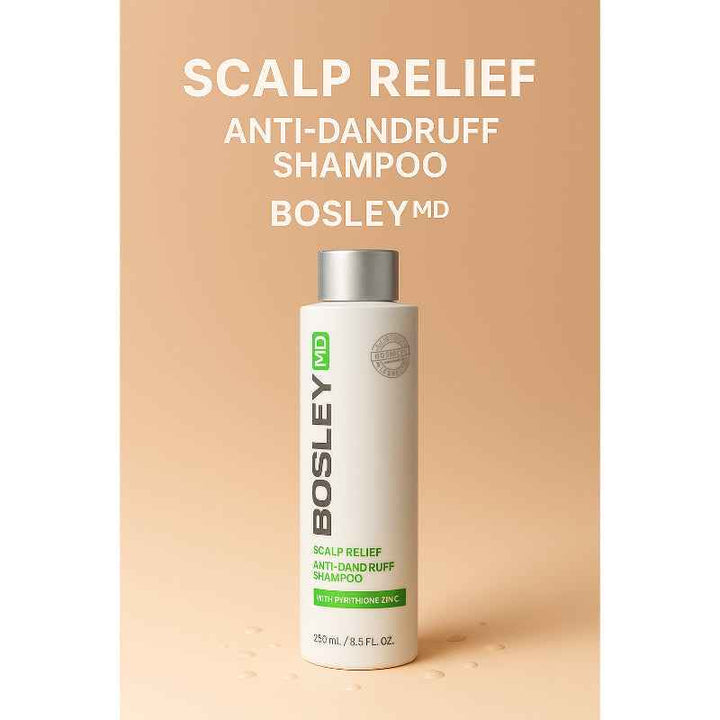 Bosley Scalp Relief Anti-Dandruff Shampoo With Pyrithione Zinc 250 ml 1163