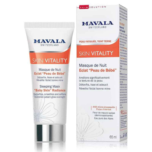 Mavala Swiss Skin Solution Skin Vitality Sleeping Mask Baby Skin Radiance 65 ml 1190