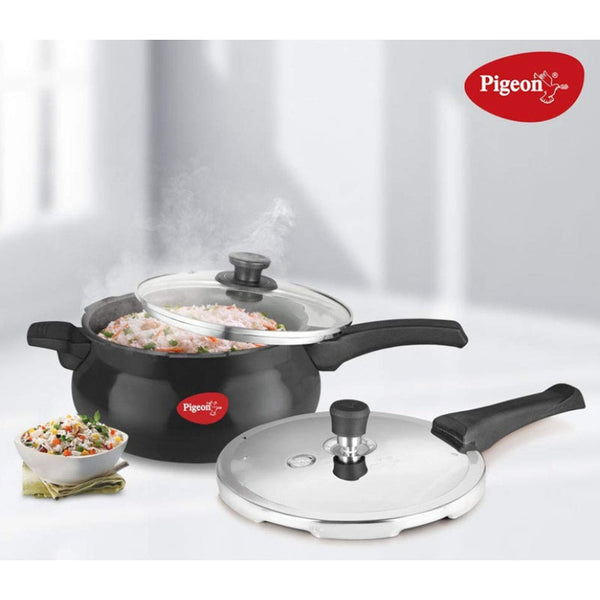 Pigeon Super Pressure Cooker 3 Liter Induction Base Black 620H - Salman Stores