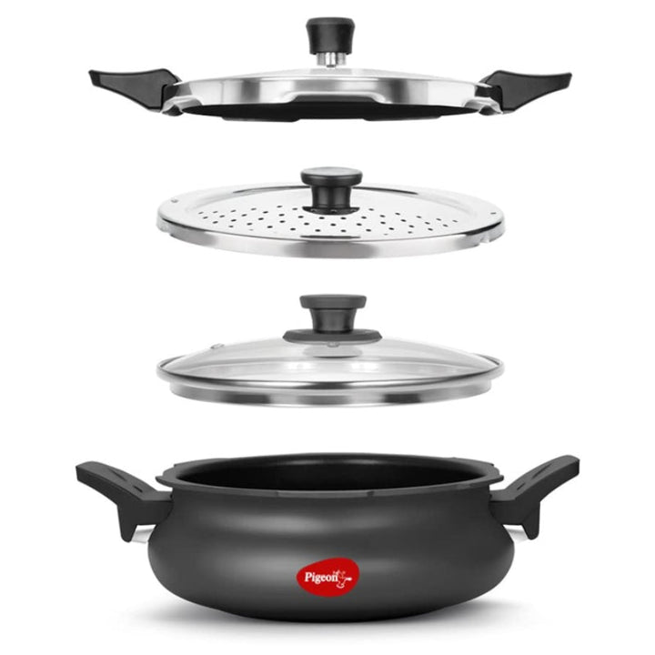 Pigeon Super Pressure Cooker 3 Liter Induction Base Black 620H - Salman Stores