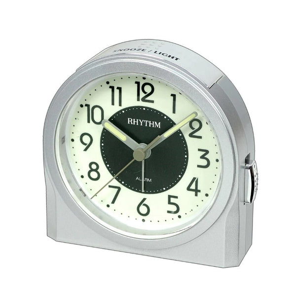Rhythm Alarm Clock Silver - Salman Stores