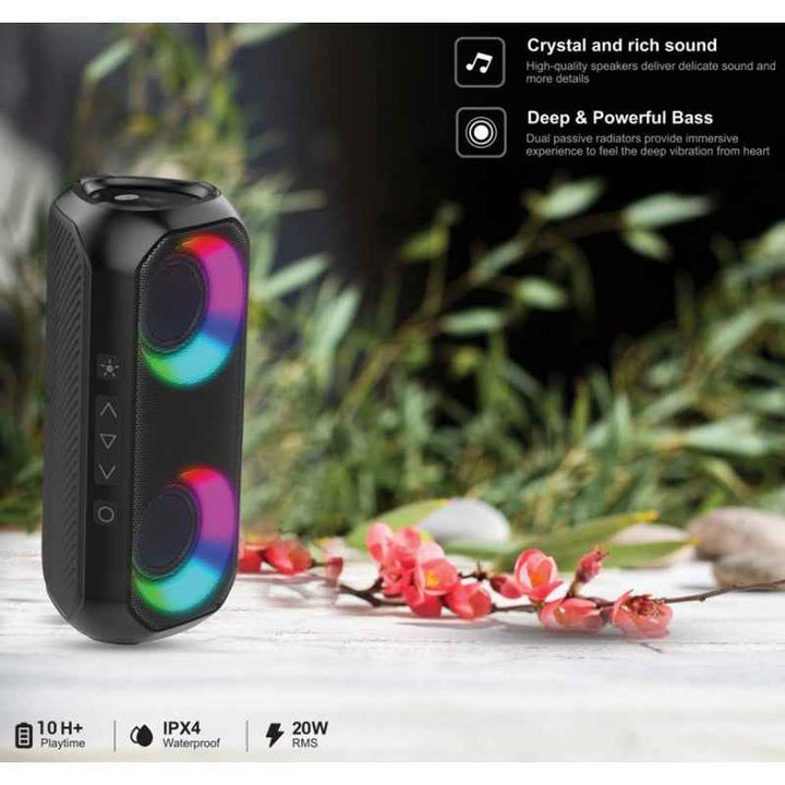 Afra Bluetooth Speaker Ultra Bass 24W Black AF-0024BSBK