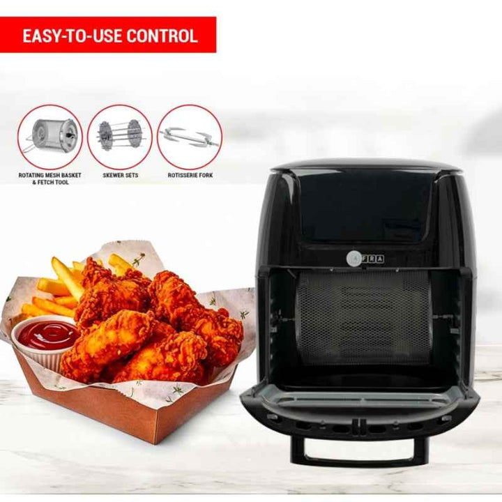 Afra Digital Air Fryer 12 Liter 1800W Black AF-1218AFBK
