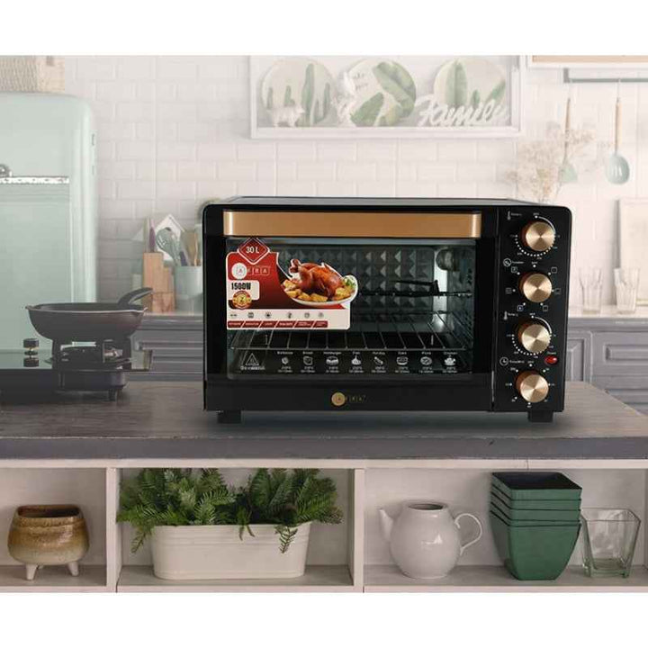 Afra Electric Oven Toaster 30 Liter 1500W Black AF-3015OTBK