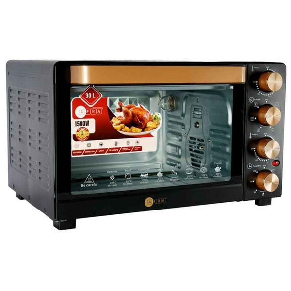 Afra Electric Oven Toaster 30 Liter 1500W Black AF-3015OTBK