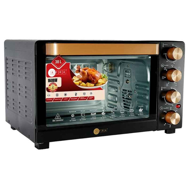 Afra Electric Oven Toaster 38 Liter 1600W Black AF-3816OTBK