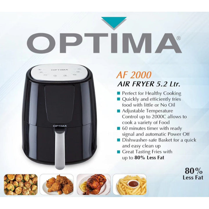 Optima Digital Air Fryer 5.2 Liter AF2000 - Salman Stores