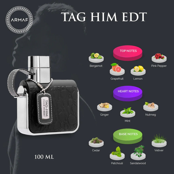 Tag Him Pour Homme 100 ml EDT by Armaf AM090030 - Salman Stores