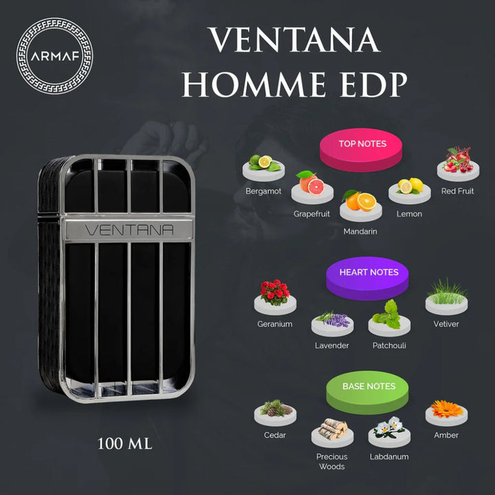 Ventana Pour Hommefor Men EDP by Armaf AM102260 - Salman Stores