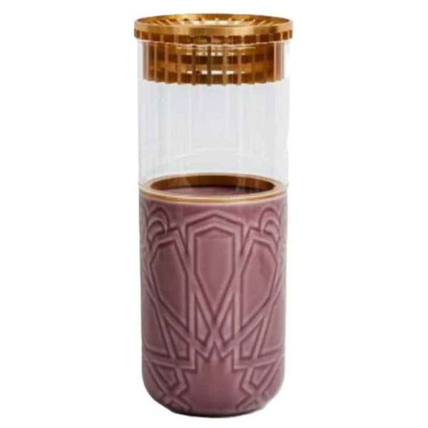 Otantik Luxury Flower Vase from Majlis Purple 9 x 26 cm AM1091