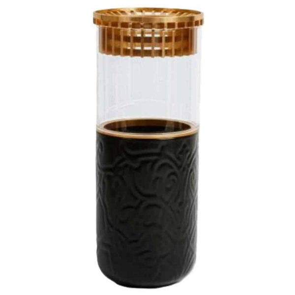Otantik Luxury Flower Vase from Majlis Black 9 x 26 cm AM1092