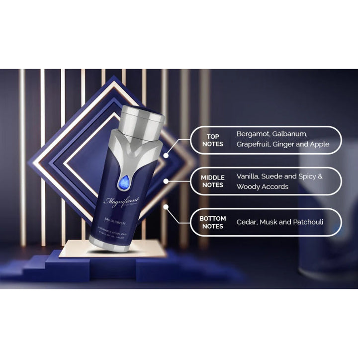 Armaf Magnificent Blue Pour Homme for Men EDP 100 ml - Salman Stores