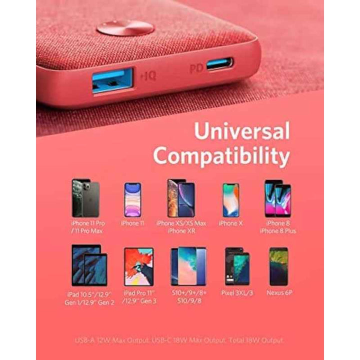 Anker Powercore III Sense 10000mAh PD 18W Fabric Red AN.A1231H91.RD