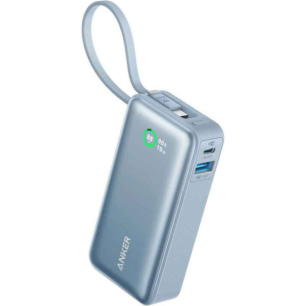 Anker Powercore Nano 10000mAh PD 30W Built-In USB-C Cable A Blue AN.A1657H21.WT