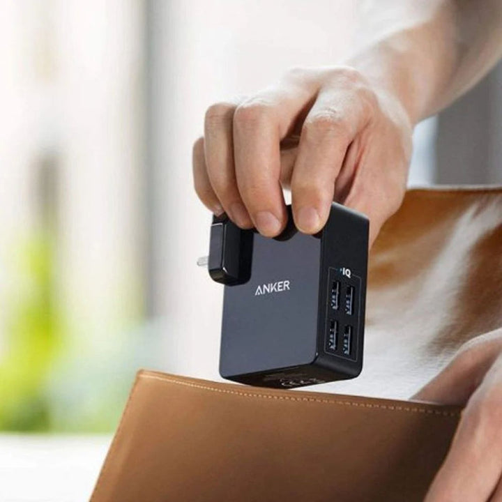 Anker Powerport 27W 4A USB Port Black AN.A2042L11.BK - Salman Stores