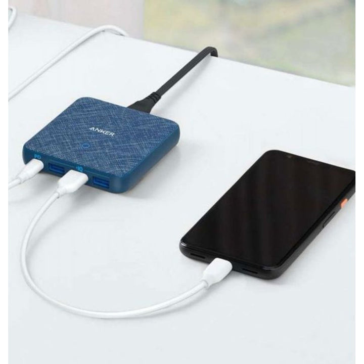 Anker Powerport Atom III PD 45W 4 Port Blue AN.A2045K31.BL - Salman Stores