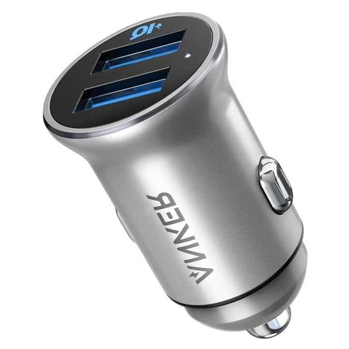 Anker Powerdrive 24W 2A Silver AN.A2727H42.SL - Salman Stores