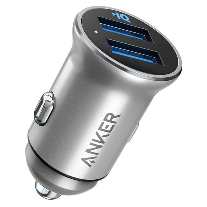 Anker Powerdrive 24W 2A Silver AN.A2727H42.SL - Salman Stores