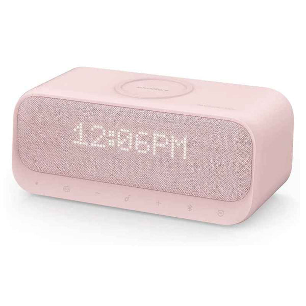 Anker Soundcore Wakey Bluetooth Speaker With Wireless Charger Alarm Clock Pink AN.A3300251.PK
