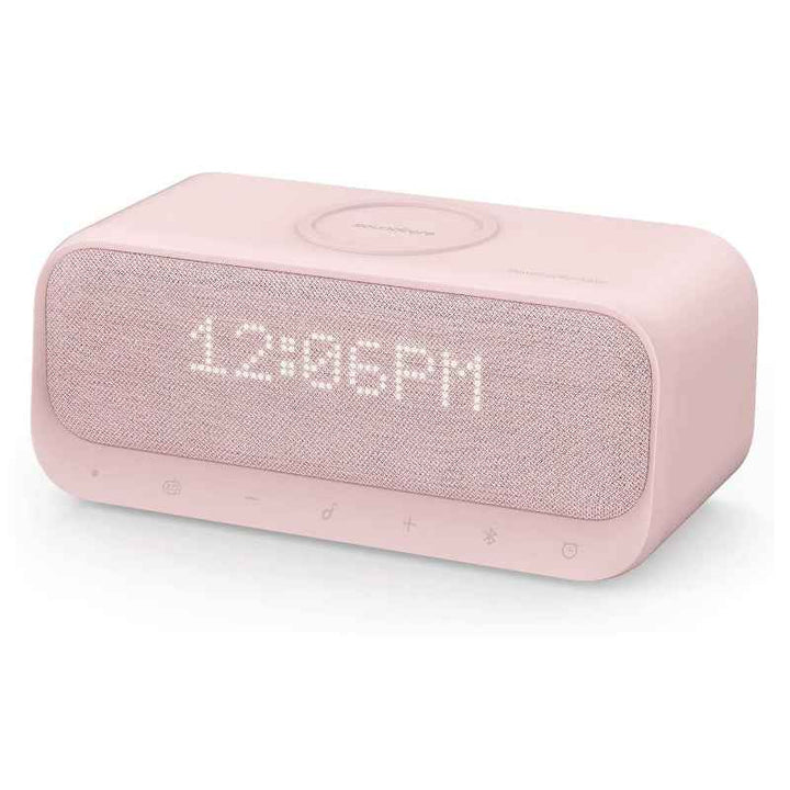 Anker Soundcore Wakey Bluetooth Speaker With Wireless Charger Alarm Clock Pink AN.A3300251.PK