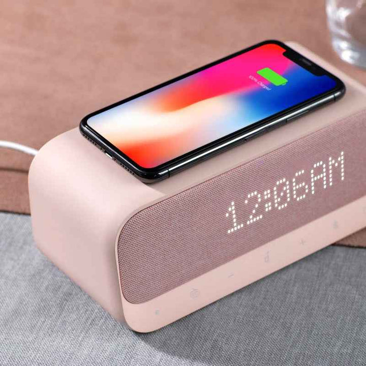 Anker Soundcore Wakey Bluetooth Speaker With Wireless Charger Alarm Clock Pink AN.A3300251.PK