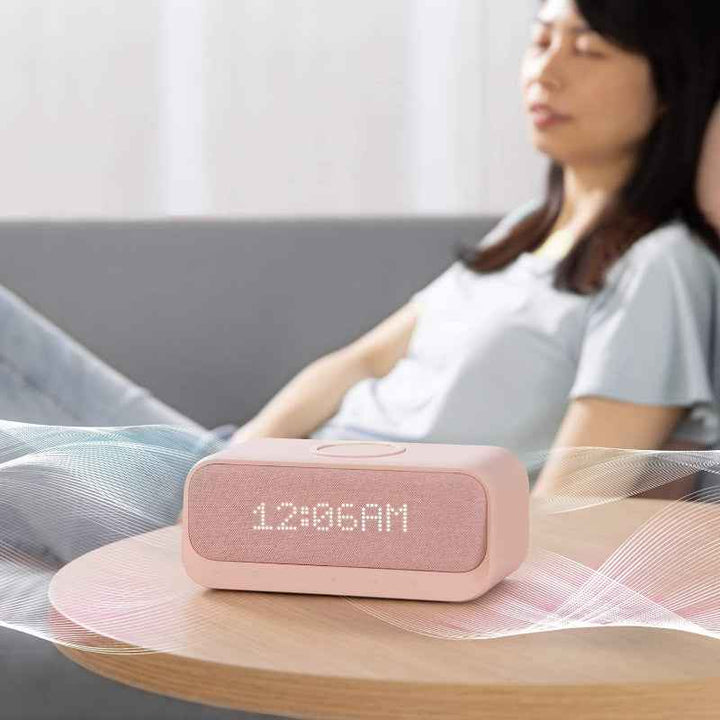 Anker Soundcore Wakey Bluetooth Speaker With Wireless Charger Alarm Clock Pink AN.A3300251.PK