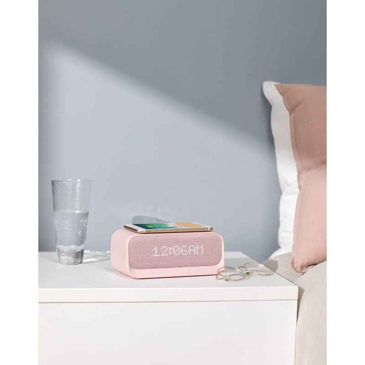 Anker Soundcore Wakey Bluetooth Speaker With Wireless Charger Alarm Clock Pink AN.A3300251.PK