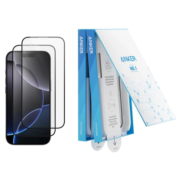 Anker Screen Printing High-Definition Tempered Kit iPhone 16 Pro Max Clear AN.A720AH0C.CL - Salman Stores