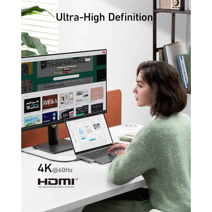 Anker 547 USB-C Hub 7-in-2 for MacBook B2B - UN Grey AN.A8354HA1.BK