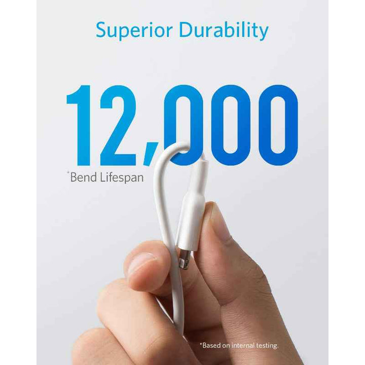 Anker Powerline II with lightning Connector 6ft White AN.A8433H22.WT