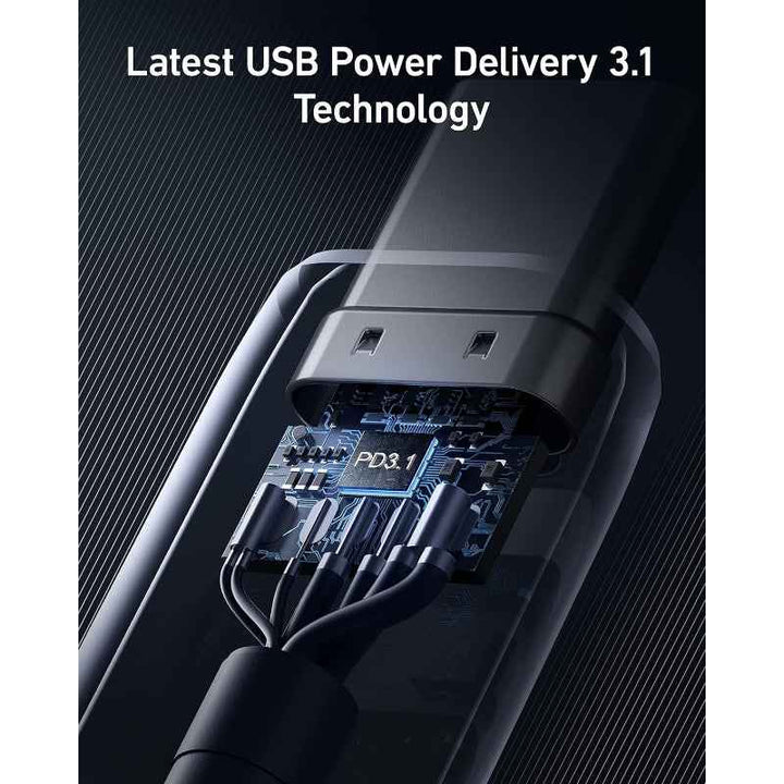 Anker 765 USB-C to USB-C Cable 140W 6ft Nylon Grey AN.A8866HA1.GY